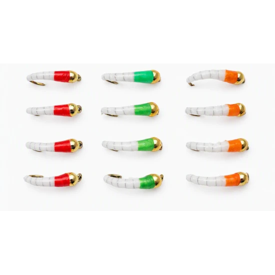 12 Goldhead Okey Dokey - Three Colours, White Bodies