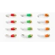 12 Goldhead Okey Dokey - Three Colours, White Bodies