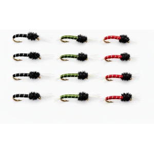 12 Standard Buzzer - Black, Olive  Red