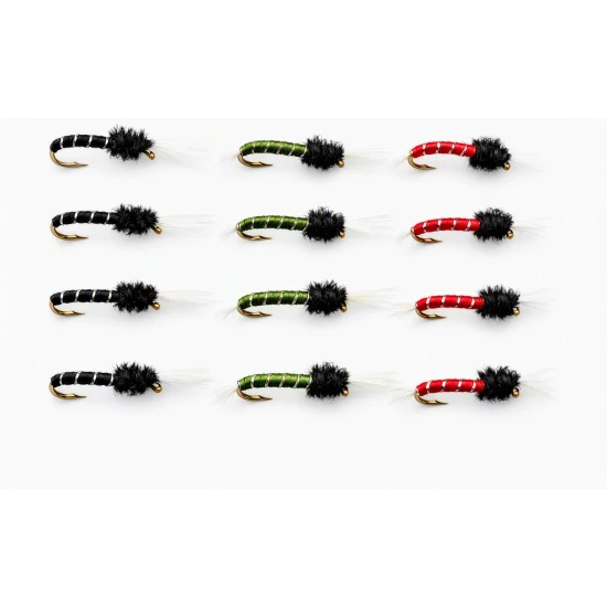 12 Standard Buzzer - Black, Olive  Red