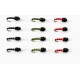 12 Standard Buzzer - Black, Olive  Red