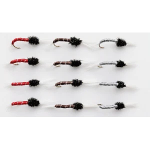 12 Standard Thoraxed Buzzer - Red,Brown & Grey