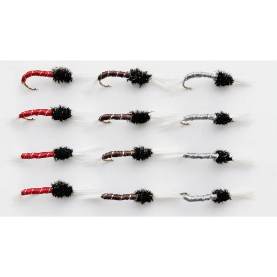 12 Standard Thoraxed Buzzer - Red,Brown & Grey