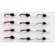 12 Standard Thoraxed Buzzer - Red,Brown & Grey