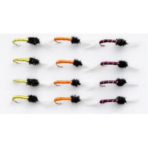 12 Standard Thoraxed Buzzer - Orange, Claret  Yellow