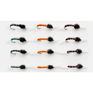 12 Standard Thoraxed Buzzer, Orange,Green & Claret