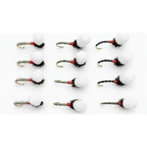 12 Suspender Buzzer - Black, Olive & Hares Ear