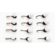 12 Suspender Buzzer - Black, Olive & Hares Ear