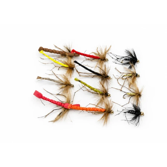 12 Barbless Mixed Pattern Daddys
