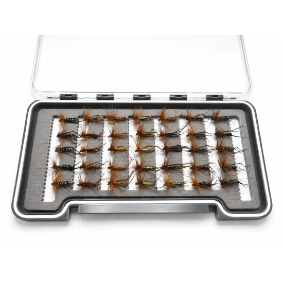 35 Barbless Coloured Hoppers  - Boxed Set