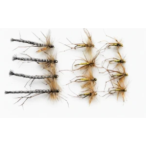 12 Barbless Daddy Long Legs, Natural Detached, Standard & Goldhead