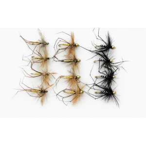 12 Daddy Long Legs - GH & unweighted, Black & Natural