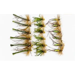 18 Daddy Longlegs - Lime Tip, Olive Flexi and Olive Detached