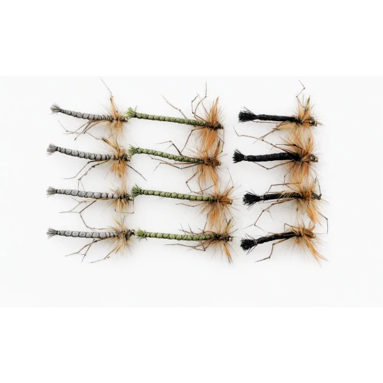 12 Detached Daddy Unweighted, Natural,Olive & Black