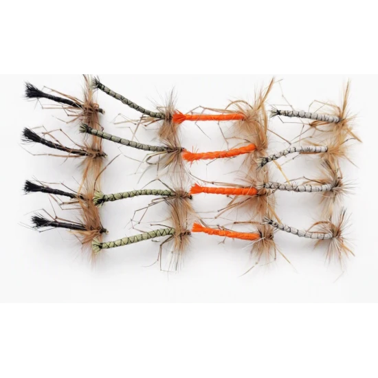 16 Unweighted Detached Daddy Long Legs - Black, Olive, Orange, Natural