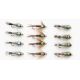 12 Goldhead Nymph - Flash Hares Ear/Pheasant Tail (3 types)