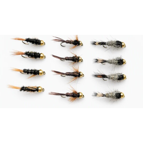 12 Goldhead Nymph - Hares Ear,Pheas Tail and Diawl Bach