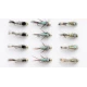 12 Goldhead Nymph - Hares Ear Standard, Hares Ear Flash body, Evil Weevil