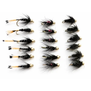 18 Goldhead Black Pennell,Bibio & Black and Peacock