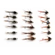 18 Goldhead Nymph  Flies -  Hares Ear, Copper John,Pheas Tail