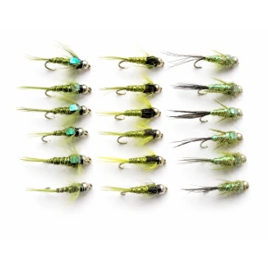 18 Goldhead Nymph, Olives & Evils