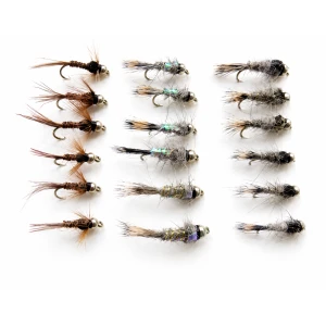 18 Goldhead Nymphs - Hares Ear/Pheasant tail