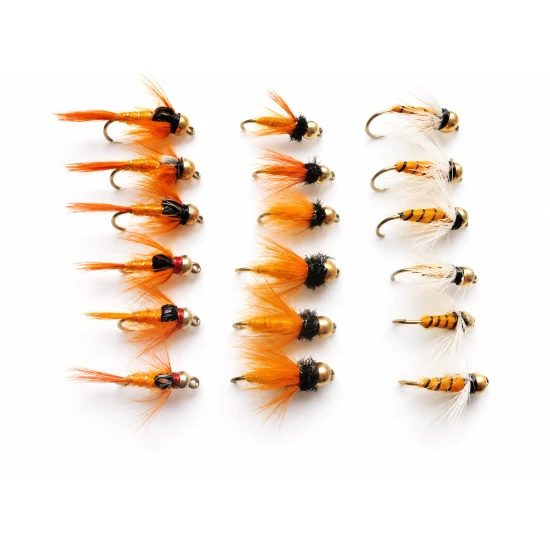 18 Goldhead Orange Nymph