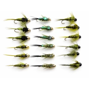 18 Goldhead & Tungsten Olive Nymph
