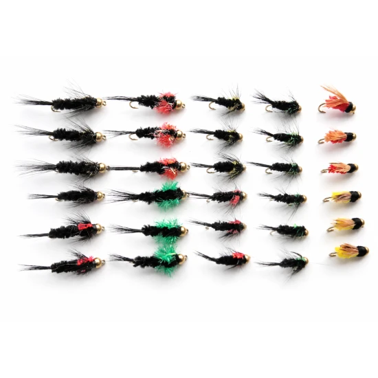 30 Mixed Goldhead Montana Nymph