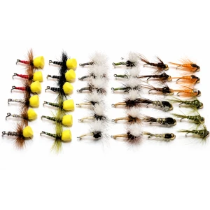 36 Dink and Nymph Flies - 3 Types