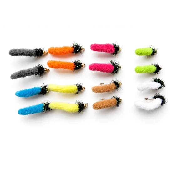 16 Barbless Goldhead Mop Fritz Head