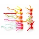 18 Mixed Squirmy Worm - Goldbead Fritz & unweighted