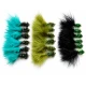 18 Goldhead Fritz Lures, Black and Greens