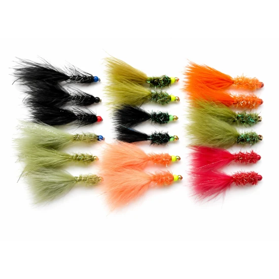 18 Hothead Lures - Flash, Red Bead and Lime Double Bead