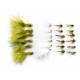 24 Winter Top Sellers -  Goldhead Olive Damsels, Cats, GH Nymphs, Tungsten Nymphs