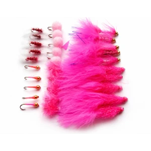 30 Mixed Pink Flies