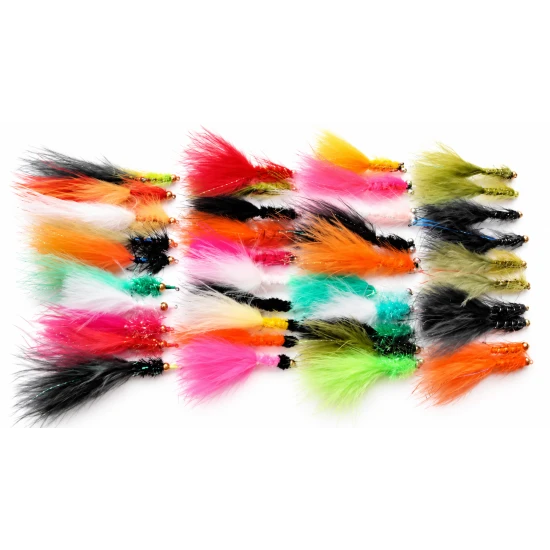 40 Barbless Random Goldhead Lures