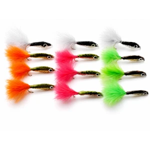 12 Epoxy Minnow - Natural, Lime, Orange & Red