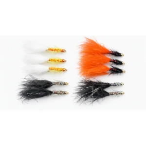 12 Goldhead Dancer, White Black & Orange