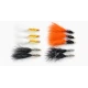 12 Goldhead Dancer, White Black & Orange
