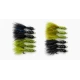 12 Goldhead Flash Damsels - Olive & Black