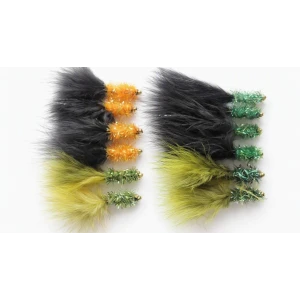 12 Goldhead Fritz ,Green/Black, Orange/Black & Olive
