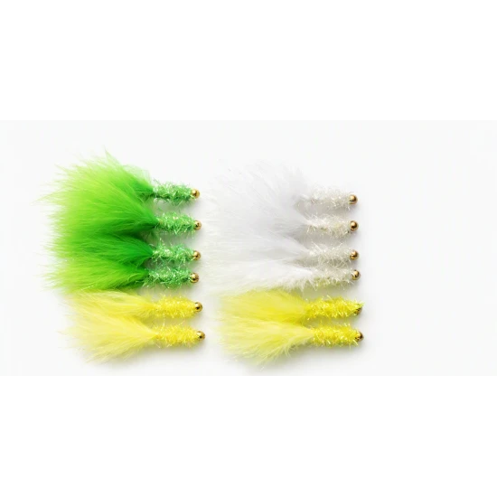 12 Goldhead Fritz,Lime,White & Yellow