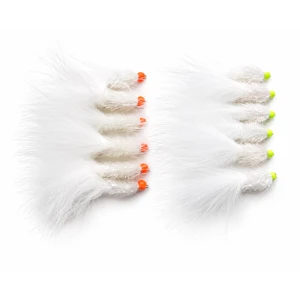 12 Hothead White Fritz (lime & Orange Bead)
