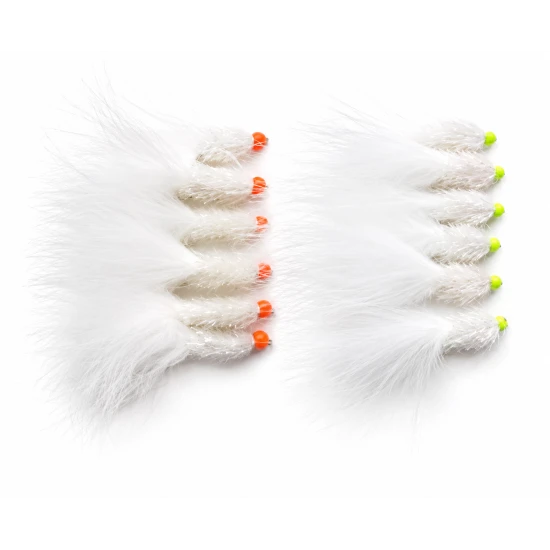 12 Hothead White Fritz (lime & Orange Bead)