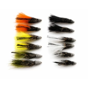 12 Marabou Muddler - Mixed Colour