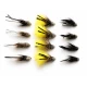 12 Marabou Muddler - White,Natural & Yellow
