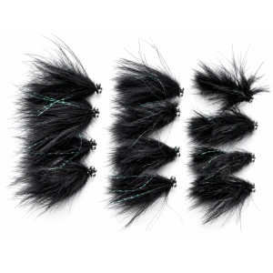 12 Mini Cats Whiskers - Black