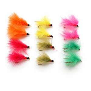 12 Mini Cormorant Flies - mixed