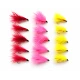 12 Mini Cormorant, Yellow,Pink & Red
